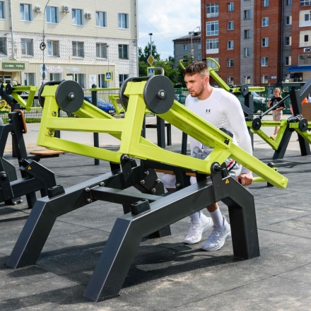 Power-1806 Уличный тренажер Трицепс-машина (имитация отжиманий) с переменной нагрузкой Zavodsporta, фото 4