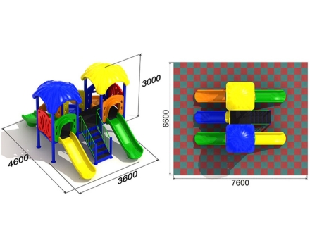 Детская игровая площадка Близнецы 3.2, фото 3