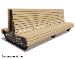 Скамейка уличная Кисловодск, Лиственница 1,8 м, фото 2