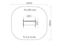 Скамейка детская Солнышко 26020 для игровой площадки Скамейка детская Солнышко 26020 для игровой площадки