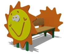 Скамейка детская Солнышко 26020 для игровой площадки Скамейка детская Солнышко 26020 для игровой площадки