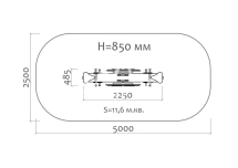Качели-балансир Грибочек 04101 для детской площадки
