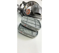 Профессиональный респиратор/маска/противогаз RoomBroom МС7800 ( 6800 )/3М, FFP3 с фильтром B1(серый) RB2175, фото 2