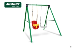 Качели SLP SYSTEMS 2 секции + сиденье с фиксацией желтое + сиденье лодочка белое, фото 1