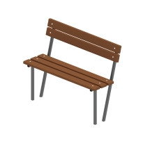 Скамья со спинкой - МФ 42.01.05-И1