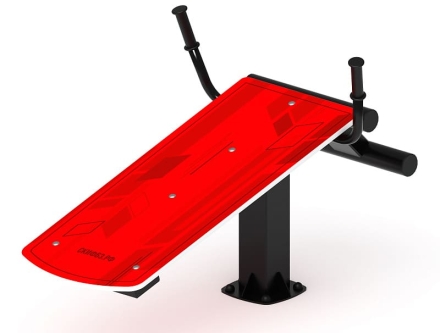 Лавка для пресса (красный) - Уличный тренажер - СТ 002-11, фото 5