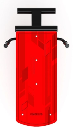 Лавка для пресса (красный) - Уличный тренажер - СТ 002-11, фото 4