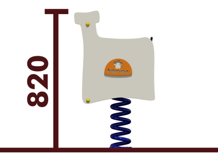 Качалка на пружине Печка 04201 для детской площадки, фото 2
