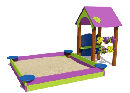 Песочный дворик 05011.21 для детской площадки, фото 1