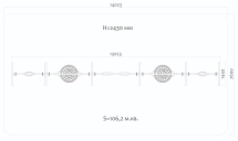 Качели Н24.043015 металлические для детской площадки