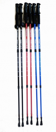 Палки для скандинавской ходьбы черные CLIFF (Lujian), фото 2