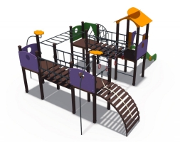 Игровой комплекс Геометрия металлический скат Н-1200 ДИО 10016, фото 3