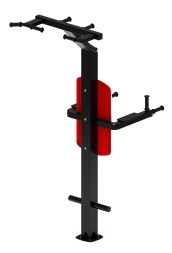 Турник три хвата+брусья (красный) - Уличный тренажер - СТ 012-11, фото 3 Турник три хвата+брусья (красный) - Уличный тренажер - СТ 012-11, фото 3