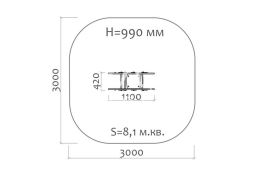 Качалка на пружине Зебра 04200 для детской площадки, фото 3