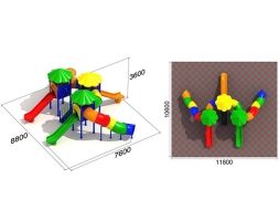 Детская игровая площадка Улитка 2.3.1, фото 2