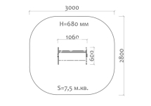 Скамейка детская Печка 26018 для игровой площадки Скамейка детская Печка 26018 для игровой площадки