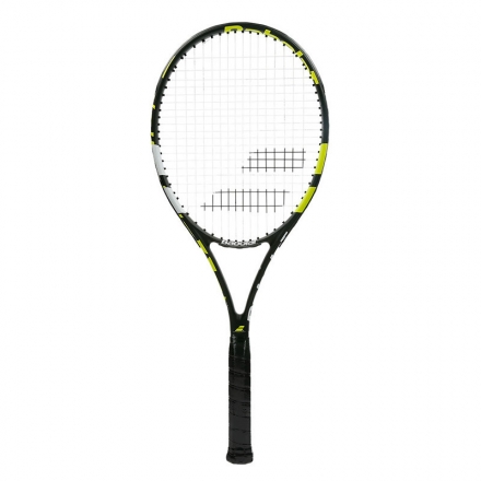 Ракетка б/т BABOLAT Evoke 102 Gr2, арт.121203-271, для любит., композит,со струнами, черн-желт-бел, фото 1