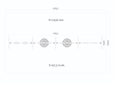 Качели Н24.043014 металлические для детской площадки, фото 2