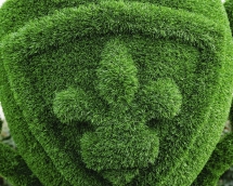 Топиари Вазон с гербом - газон Eco Топиари Вазон с гербом - газон Eco