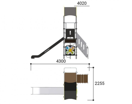 Игровая площадка Romana 101.04.00-01 Полянка, фото 4