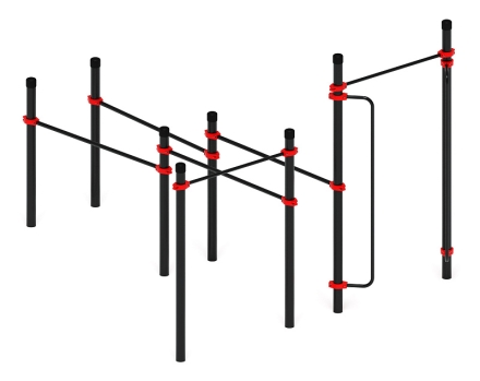 Воркаут ЛОВ 108 красный ВТ 102.16-01, фото 3