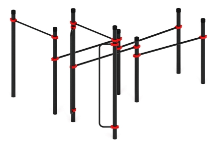 Воркаут ЛОВ 108 красный ВТ 102.16-01, фото 4