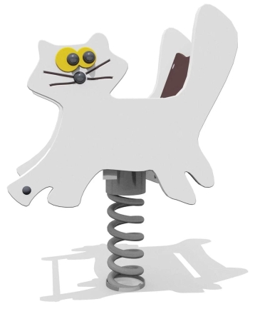 Качалка Кот ВСТ 1255 на 1 пружине для детской площадки, фото 1