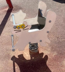 Качалка Кот ВСТ 1255 на 1 пружине для детской площадки, фото 4 Качалка Кот ВСТ 1255 на 1 пружине для детской площадки, фото 4