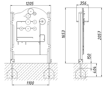 Развивающий элемент Автосервис РЭ012 для детской площадки, фото 4