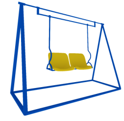 Детские качели Малыши CКИ 011-С для уличной площадки Детские качели Малыши CКИ 011-С для уличной площадки