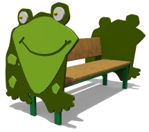 Скамейка детская Лягушка 26016 для игровой площадки Скамейка детская Лягушка 26016 для игровой площадки