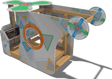 Игровой макет Коптер МД106.00.1 для детской площадки, фото 2