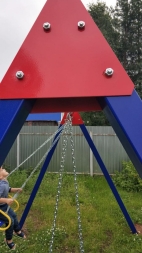 Двухместные качели Пионер Дворовые ЦК2УВ 2 для детских площадок, фото 5 Двухместные качели Пионер Дворовые ЦК2УВ 2 для детских площадок, фото 5