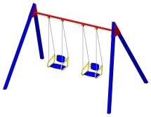 Двухместные качели Пионер Дворовые ЦК2УВ 2 для детских площадок Двухместные качели Пионер Дворовые ЦК2УВ 2 для детских площадок