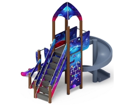 Детская игровая площадка Космопорт Космос ДИК 2.14.04-12 H=750 H=2000, фото 4