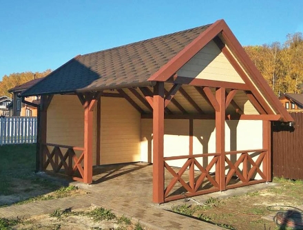 Прямоугольная беседка ГОСТЕВАЯ, фото 1