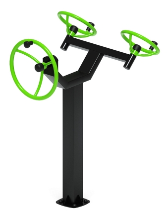Рули (положение стоя) зеленый - Уличный тренажер - СТ 103-12, фото 2