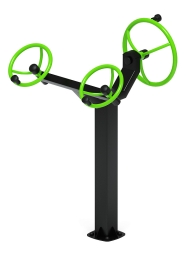 Рули (положение стоя) зеленый - Уличный тренажер - СТ 103-12, фото 1 Рули (положение стоя) зеленый - Уличный тренажер - СТ 103-12, фото 1