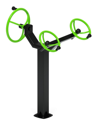 Рули (положение стоя) зеленый - Уличный тренажер - СТ 103-12, фото 3
