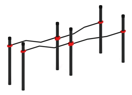 Воркаут ЛОВ 108 красный ВТ 102.17-01, фото 4