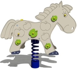 Качалка на пружине Конь 04048 для детской площадки, фото 1