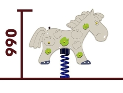 Качалка на пружине Конь 04048 для детской площадки, фото 2