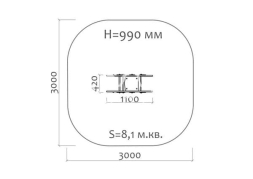 Качалка на пружине Конь 04048 для детской площадки, фото 3