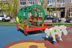 Качалка на пружине Конь 04048 для детской площадки, фото 5