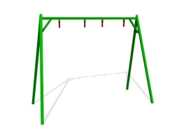 Качели Ветерок 2 К012 с сидением К046 для детских площадок, фото 3 Качели Ветерок 2 К012 с сидением К046 для детских площадок, фото 3