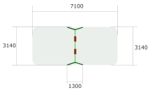 Качели Ветерок 2 К012 с сидением К046 для детских площадок Качели Ветерок 2 К012 с сидением К046 для детских площадок