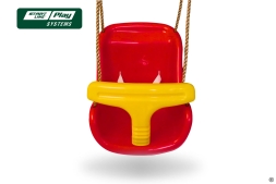 Качели SLP SYSTEMS 3 секции + сиденье с фиксацией желтое + сиденье гибкое + сиденье лодочка белое, фото 5