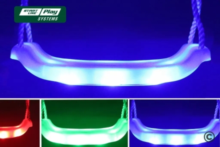 Качели SLP SYSTEMS 3 секции + сиденье с фиксацией желтое + сиденье гибкое + сиденье лодочка белое, фото 2