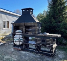 Печь Аристократ 824 Радиальный кирпич красный с коричневым