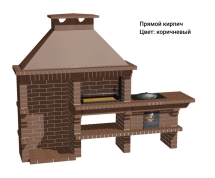 Печь Аристократ 824 Радиальный кирпич красный с коричневым